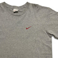 Nike Vintage 90’s Grey and Red Big Spellout T Shirt (L)
