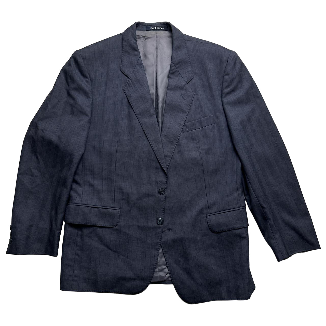 Burberry Burberrys Vintage Navy Suit Jacket (L)