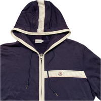 Moncler Navy and White Hoodie (3XL)