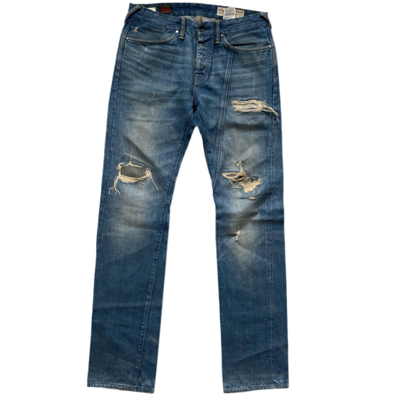 Evisu Vintage Swoosh Distressed Jeans (33W)