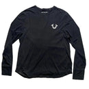 True Religion Long Sleeve Black and Grey T Shirt (L)