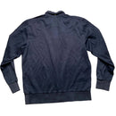 Hugo Boss Green Navy and Grey Quarter Button Jumper (L)