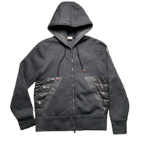 Moncler Grey Hoodie Puffer Jacket (M)