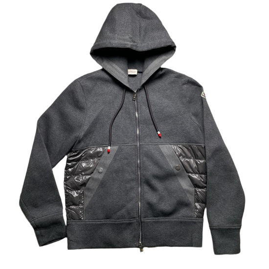 Moncler Grey Hoodie Puffer Jacket (M)
