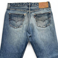 Levis 501 Light Blue Distressed Vintage Jeans (34W)