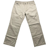 YSL Yves Saint Laurent Embroidery Vintage Cream Jean Trousers (40W)