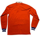 Ralph Lauren Polo Orange and Blue Long Sleeve Polo Shirt (L)