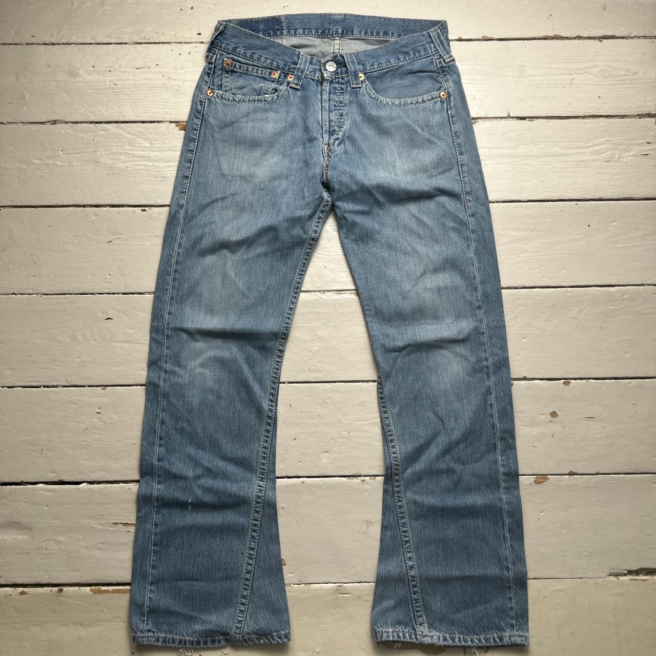 Levis 907 Vintage Flared Baggy Distressed Jeans