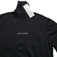 Daily Paper Black and White Turtle Neck Jumper (L)