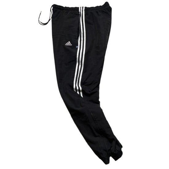Adidas Black and White Trackpant Baggy Bottoms (L)