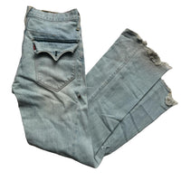 Levis Red Distressed Light Blue Jeans (32W)