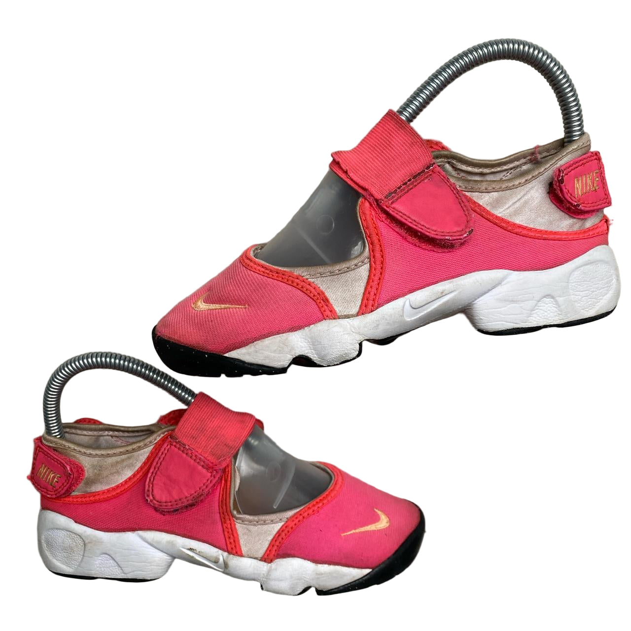 Nike Air Rift Non Tabi Split Toe Junior Pink and White (UK 1.5)
