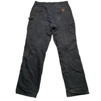 Carhartt Cargo Workwear Carpenter Black Trousers Jeans (35W)