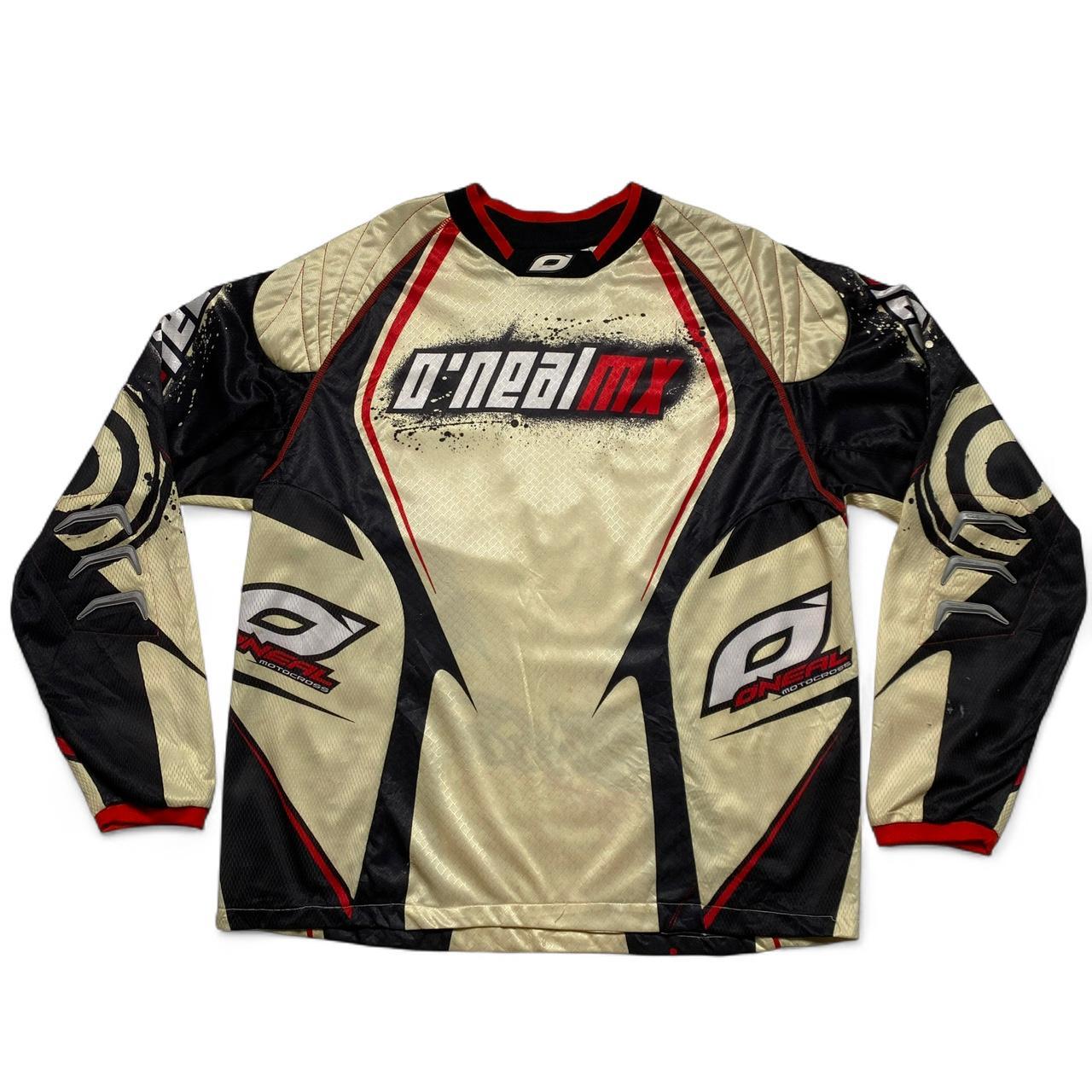 O'Neal MX Motocross Jersey Cream Black and Red (M)