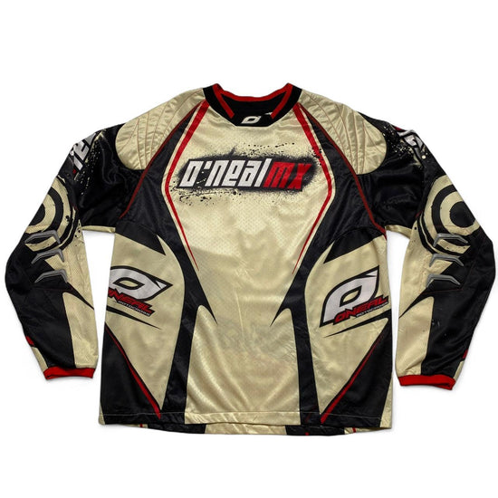 O'Neal MX Motocross Jersey Cream Black and Red (M)