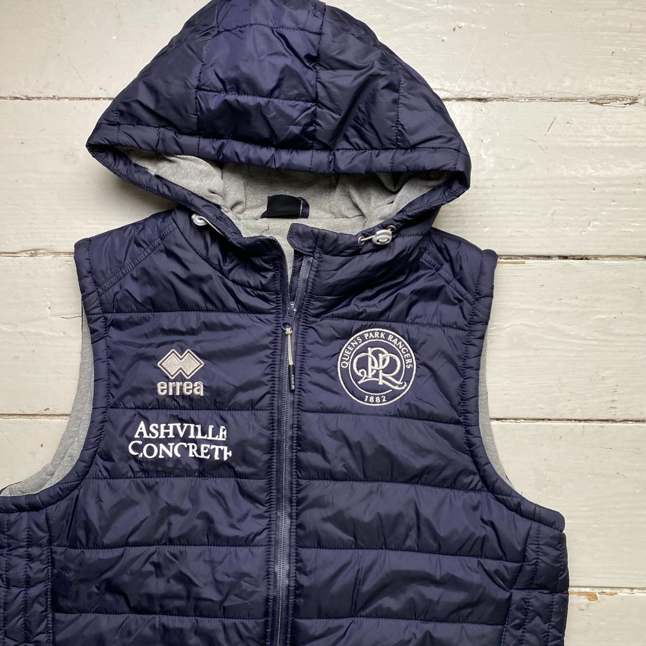 QPR Queens Park Rangers Navy and Grey Hooded Gilet