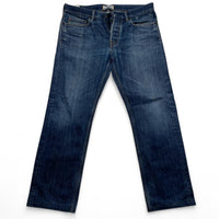 Stone Island Straight Navy Stonewashed Jeans (32W)