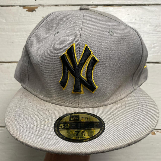 New York Yankees Fitted Cap Grey Black and Yellow