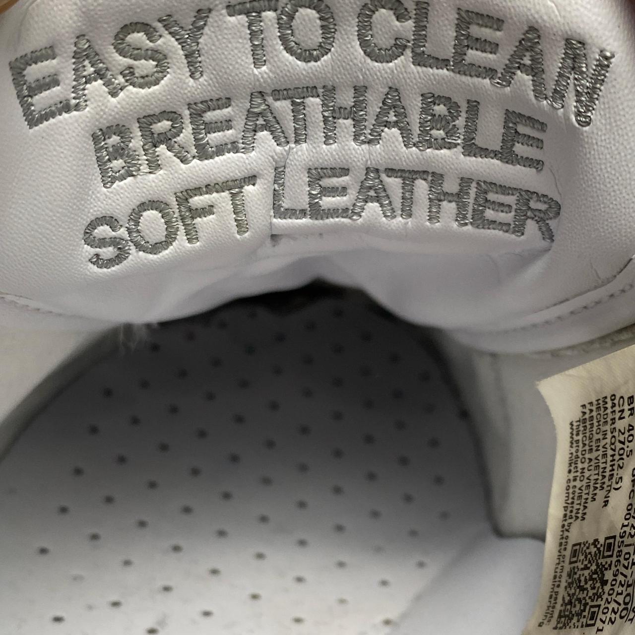 Nike Air Force 1 Fresh Leather Premium White (UK 8)