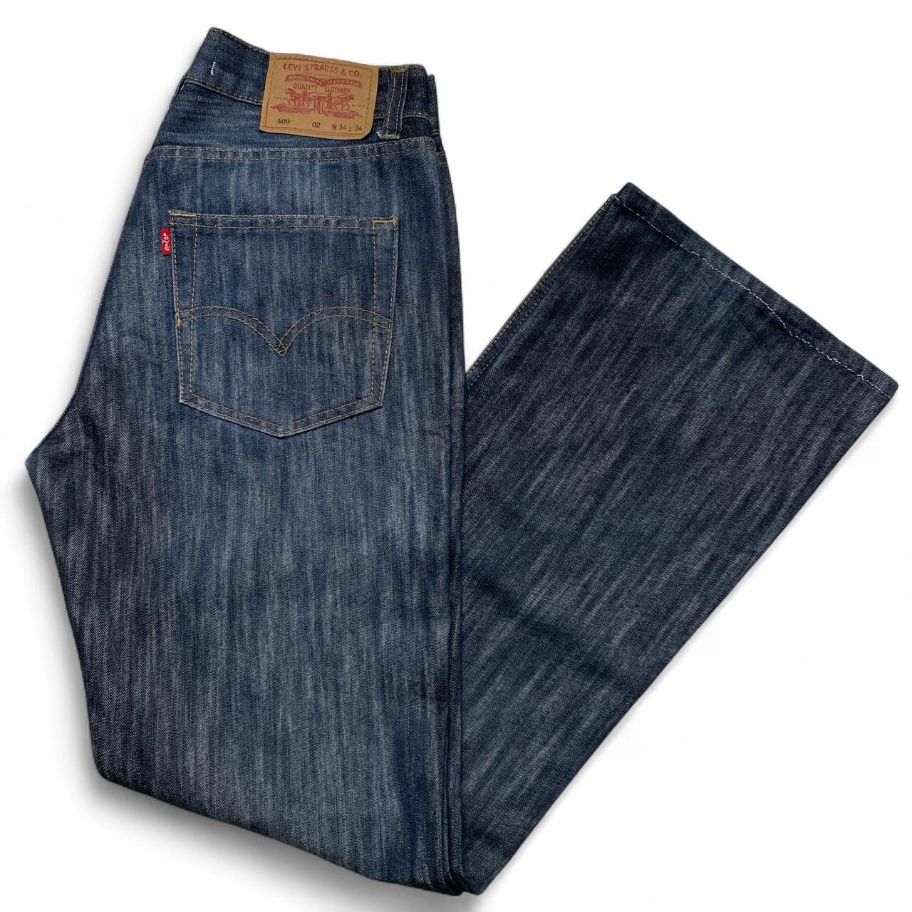 Levis 509 02 Comfort Flared Vintage Streak Wash Jeans (34W)