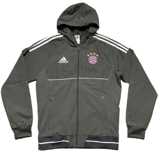 Adidas Bayern Munich Champions League Grey and White Tracksuit Jacket (M)