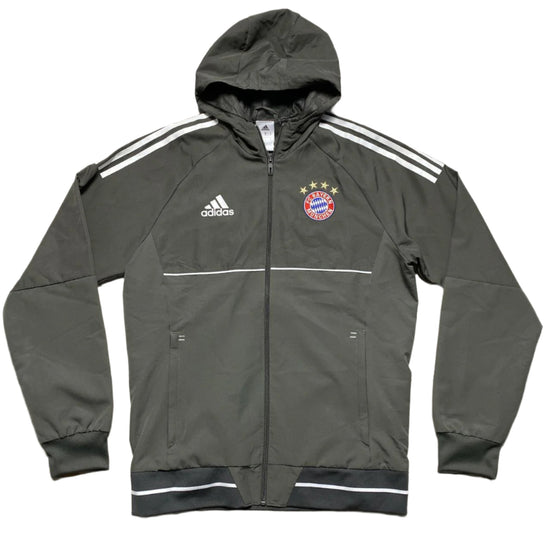 Adidas Bayern Munich Champions League Grey and White Tracksuit Jacket (M)