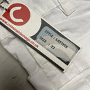 Criminal Damage Bondage Baggy Cargo White Combat Trousers (32W)