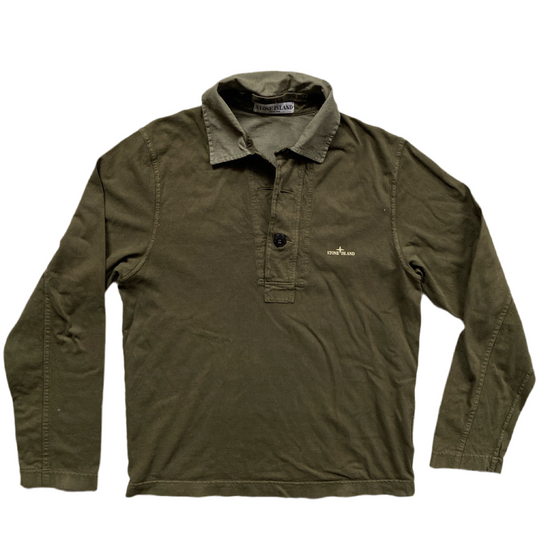 Stone Island Green Polo (S)