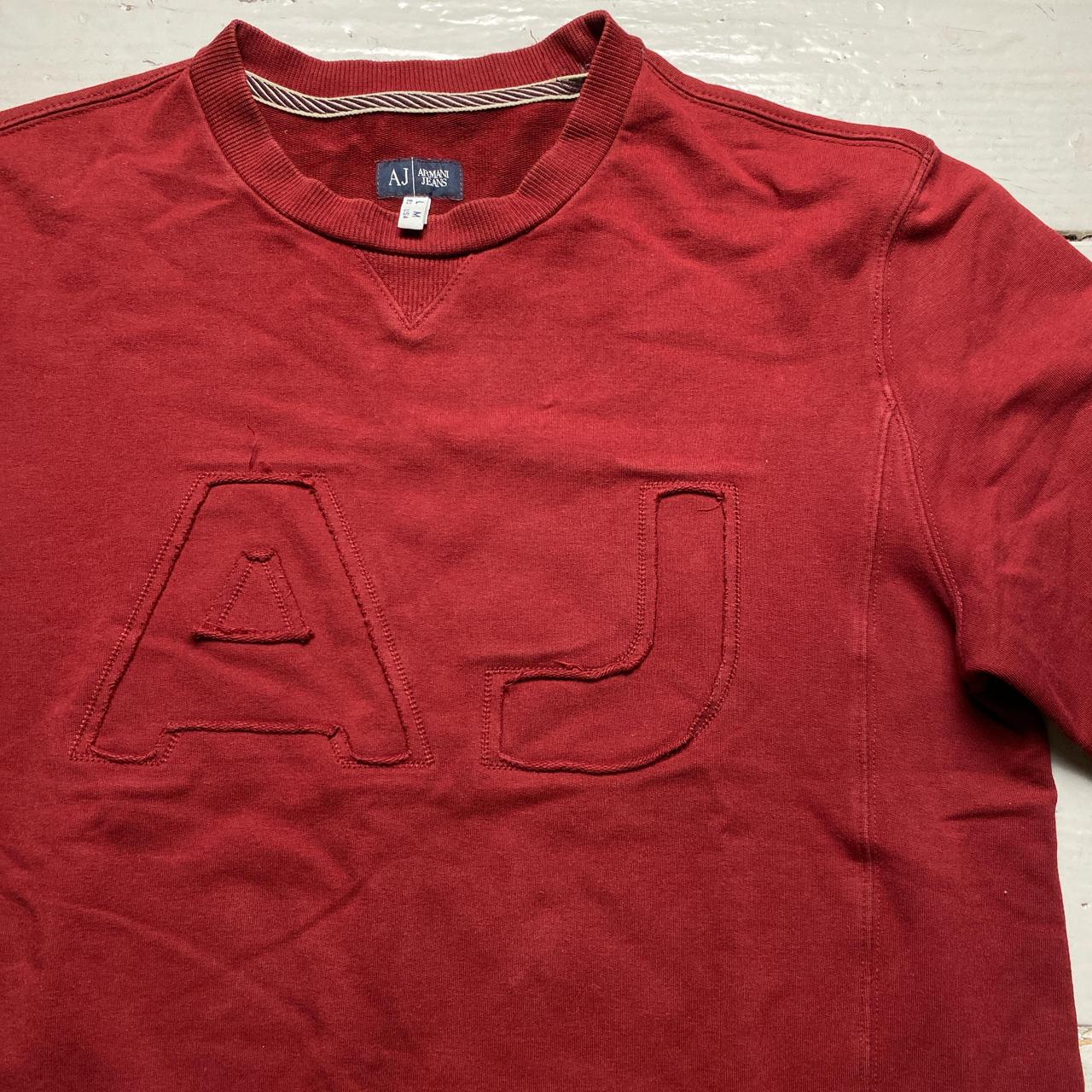 Armani AJ Jeans Burgundy Red Jumper