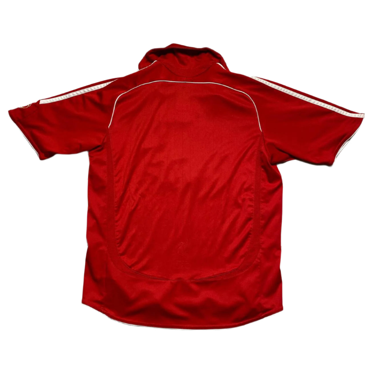 Adidas Liverpool Carlsberg Red and White Home 2005/6 Football Jersey (S)