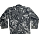 Raco Jeans Vintage 90’s Dragon Newspaper Transcript Denim Suit Jacket and Jeans (WOMEN.S)