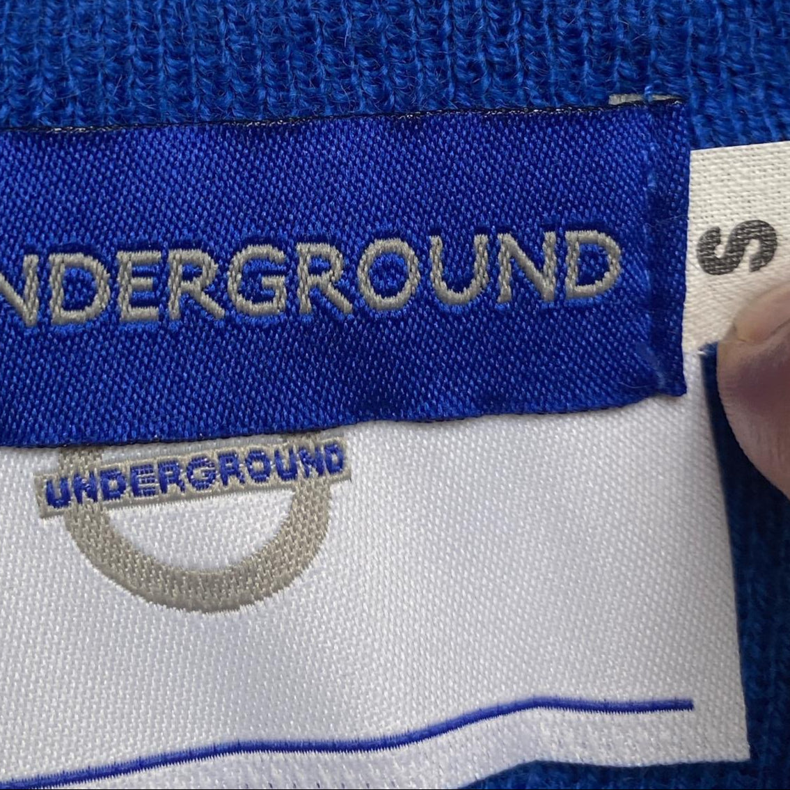 Vintage 90’s workwear Blue Vest Gilet Jumper (S)