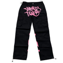 Minus Two Black and Pink Cargo Trousers (M)