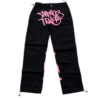Minus Two Black and Pink Cargo Trousers (M)