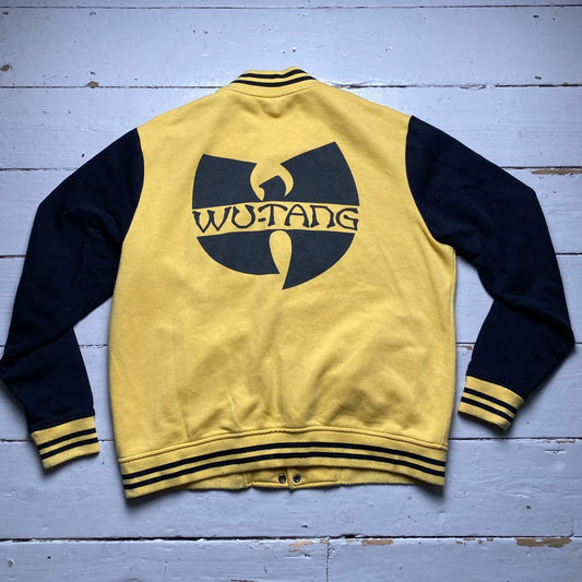 Wu Tang Clan Yellow and Black Varsity Baseball Jacket