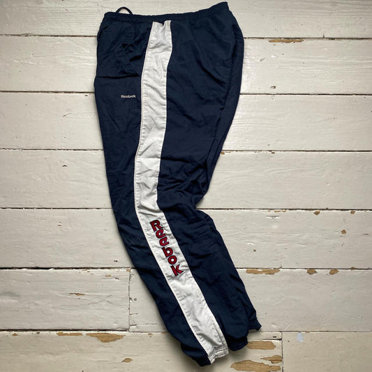 Reebok Vintage Shell Trackpant Baggy Navy White and Red Bottoms