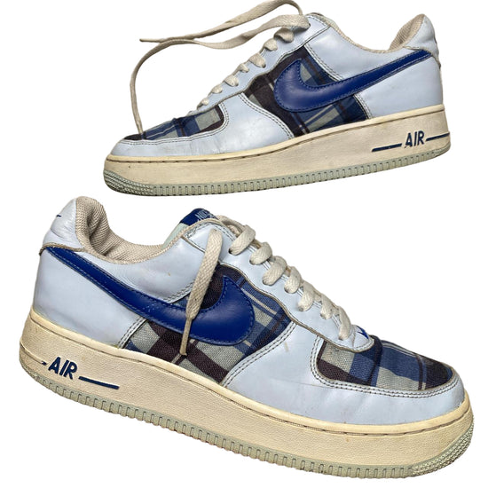 Nike Air Force 1 Blue Tartan Vintage 2003 Premium (UK 8)