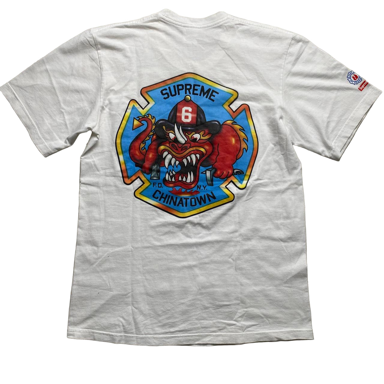 Supreme Fire Depatment Chinatown T Shirt White (S)
