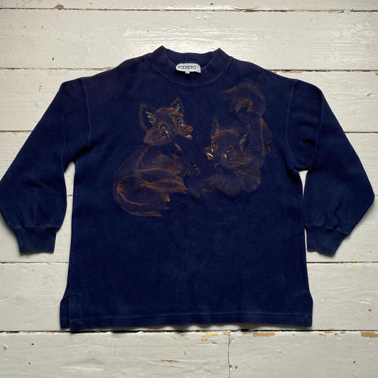 Iceberg Vintage Fox Embroidery Jumper