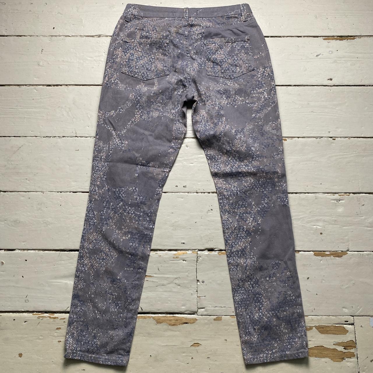 Just Cavalli Vintage Purple Lavender Print Womens Jeans