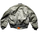 Alpha Industries Green and Orange Pilot Bomber Jacket (M)