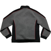 Daily Paper Grey Black and Red Quarter Zip Jumper (L)