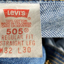 Levis Vintage 505 Navy Baggy Jeans (32W)