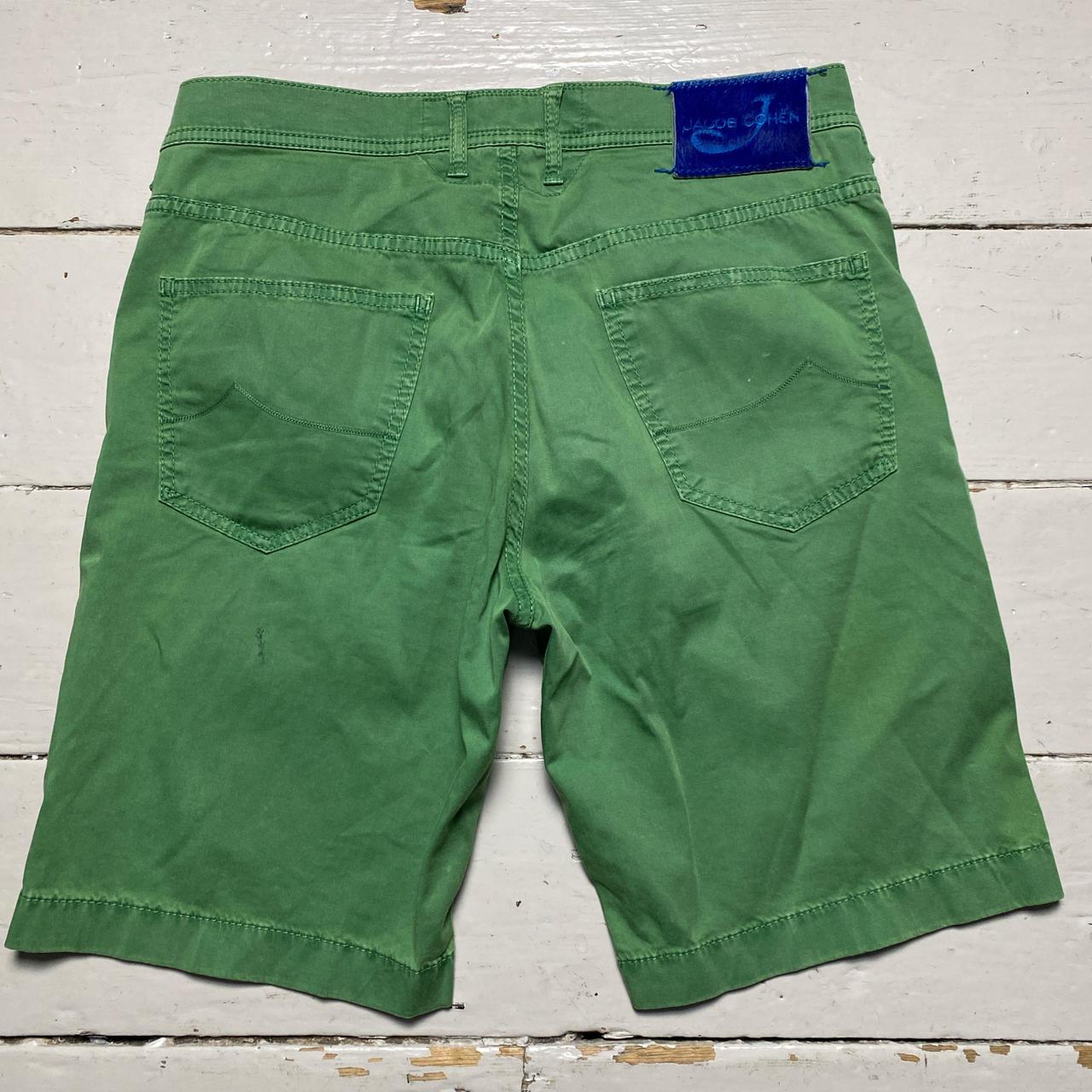 Jacob Cohen Green and Blue Jeans Shorts