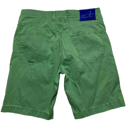 Jacob Cohen Green and Blue Jeans Shorts (W 33)