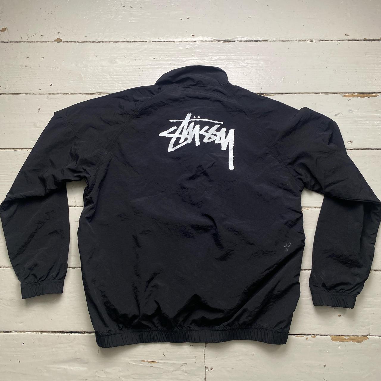 Nike Stussy Black and White Windbreaker