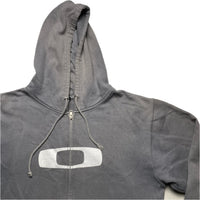Oakley Vintage Grey and White Hoodie (S)