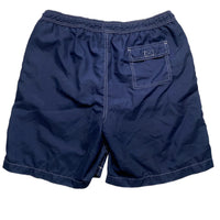 Ralph Lauren Polo Navy and Red Contrast White Stitch Swim Shorts (S)