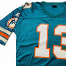 Starter Miami Dolphins Marino 13 Vintage Turquoise Orange And White NFL Jersey (L)