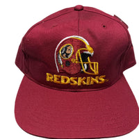 Washington Redskins NFL Vintage 90’s Green Brim Snapback Cap Burgundy and Yellow